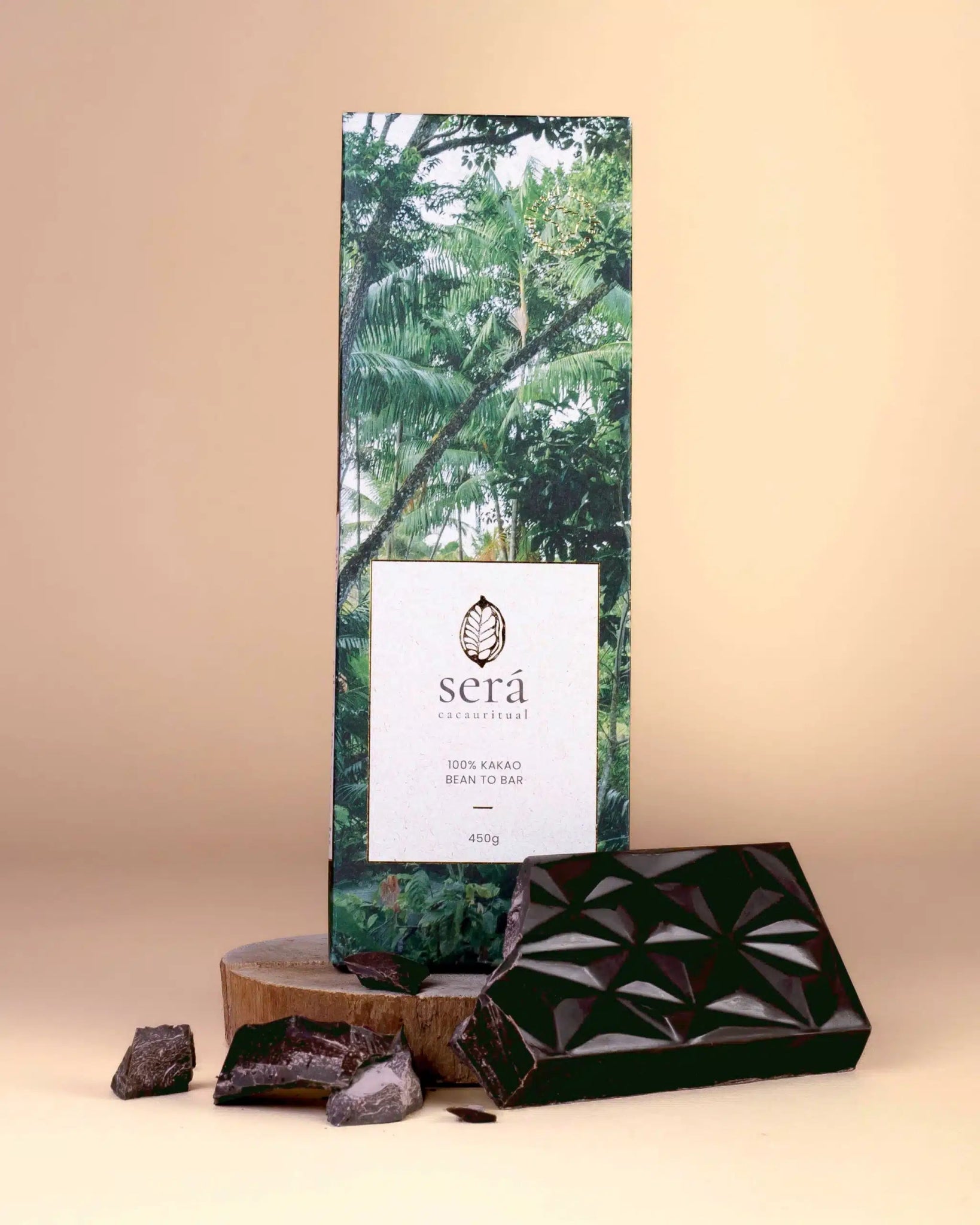 Økologisk seremoniell kakao - masse fra Brasil 450 gram - Será - Cacaodile