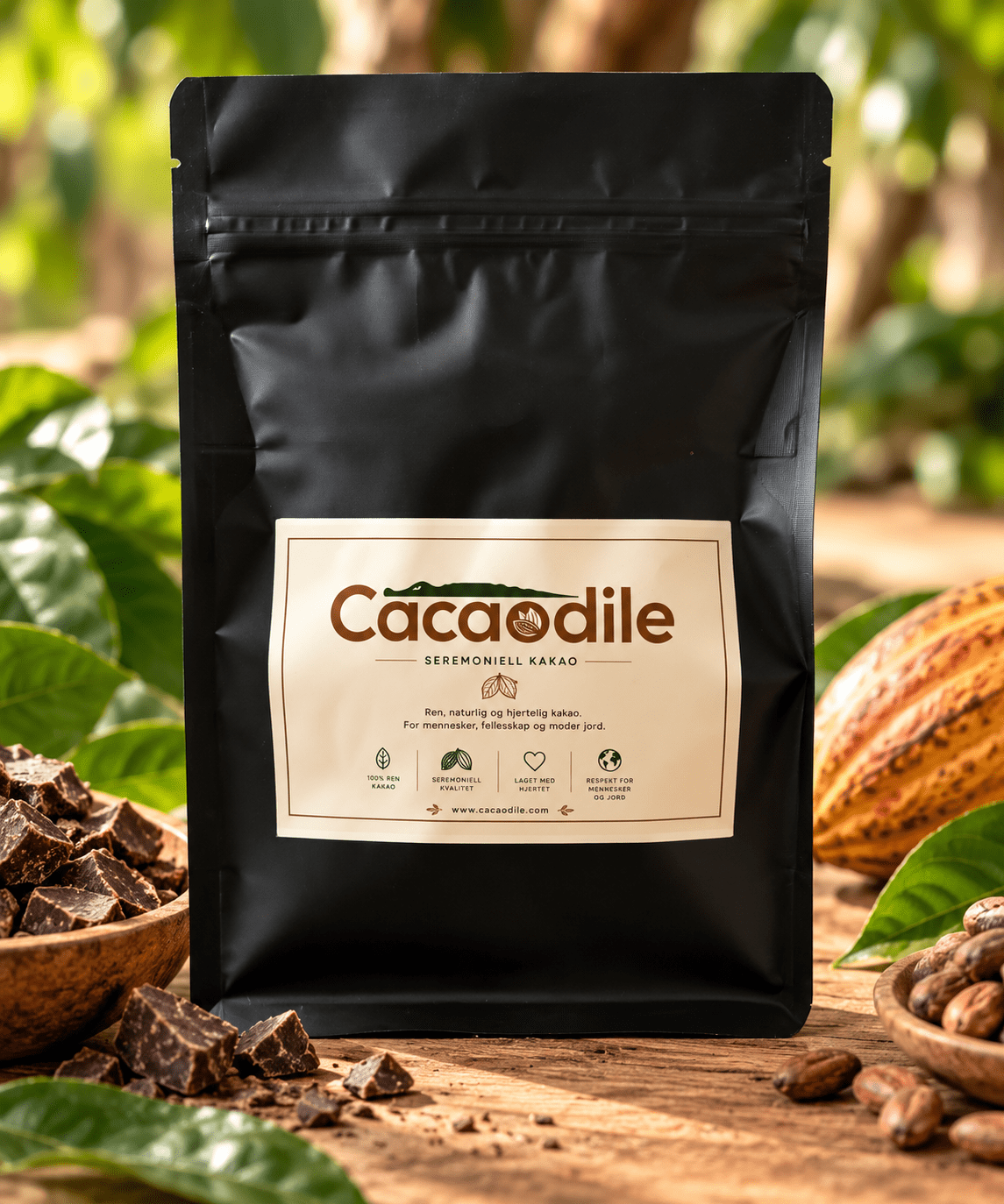 Seremoniell kakao fra Ecuador (Providence del Guayas) 300 gram - Cacaodile